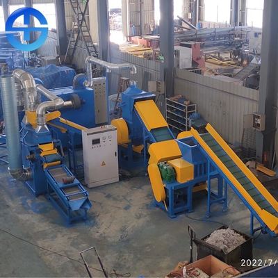 PLC 500kg/H Bakır Tel Geri Dönüşüm Makinası 110.76kw Güç 600Kg/H