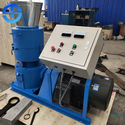 30kw Düz Kalıp Biyokütle Ahşap Talaş Pelet Makinesi PLC Kontrolü