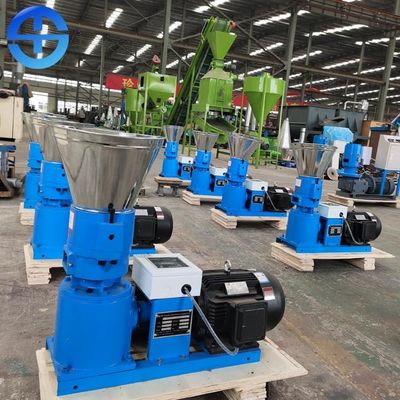 Yüksek Pelet Şekillendirme Hızı 11kw 300kg / H Biyokütle Pelet Değirmeni Makinesi